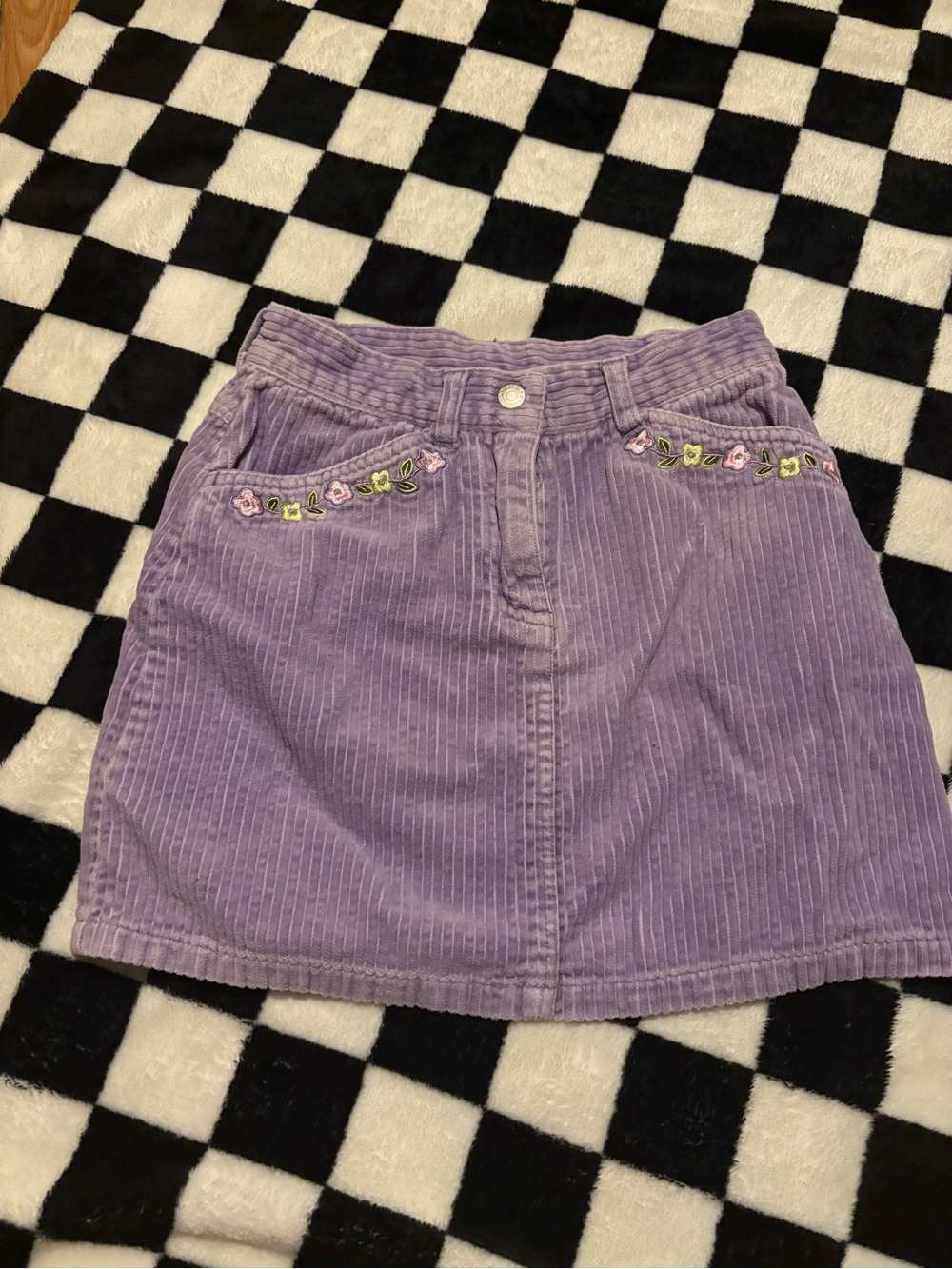 Vintage ragscals corduroy purple skirt